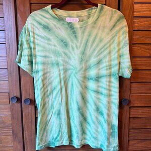 LACAUSA Green tie-dye Frank Tee - Size M